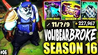 Immortal Volibear Season 16 Build BROKE EVERY GRAPH TOP LANE 🔥🔥 - Immortal Series #06 | s16 Gameplay