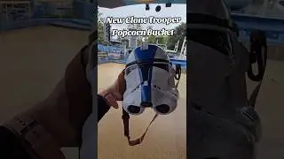 NEW CLONE TROOPER HELMET POPCORN BUCKET📍GALACTIC GRILL- $30.49#disneyland #starwars #clonetrooper