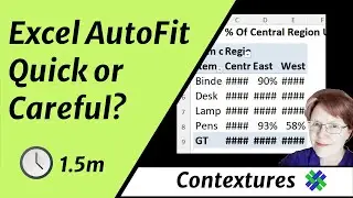 Quick Tip: Excel AutoFit - Quick or Careful