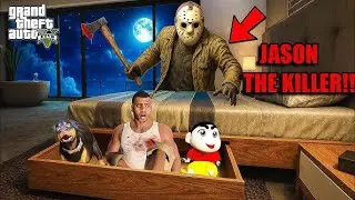 Franklin And Shinchan Escaped From Jason The Killer 😱 | GTA 5 Horror Gameplay