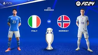 Norway vs Italy | International Match | Haaland & Zaccagni Goals | Full Match Highlights #fc24