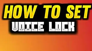 How to set Voice lock on|| Android|| Set voice lock in Android