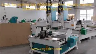 Double Head 3 Axis 4 Axis 1313 Model CNC Wood Router Machine