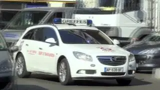 Emergency Organ Transplant Vehicles + Police Van // Greffes