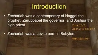 Zechariah Chapter 1 Verses 1 - 17 - Doctor Charles Missler