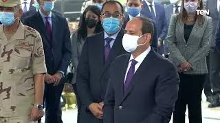 الرئيس السيسي يشهد افتتاح محطة عدلي منصور المركزية والقطار الكهربائي