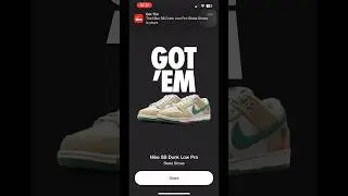 Nothing like that Got Em Screen on the Snkrs App #snkrsapp #snkrs #jarritos #nikesb #nikedunk