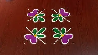 6×6dots easy rangoli|daily muggulu|thipkyanchi,festival rangoli|traditional rangoli#Rang kaa Rangoli