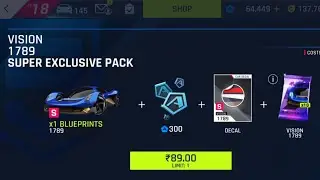 Asphalt 9 -  wasted my 1$ ☹️ Vision 1789 Super Exclusive Pack