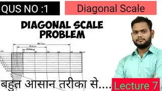 Diagonal Scale Problem| How to Draw Diagonal Scale| Number 1 Classes| SBTE Bihar|