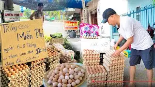 HÔM NAY CÓ TRỨNG GÀ MIỄN PHÍ - PHÁT TẶNG CÔNG NHÂN AI CẦN ĐẾN LẤY