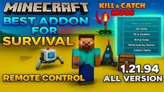 Best minecraft survival addon 1.21.94 | Minecraft remote control drones & 30+ features 1.21.94 mcpe|