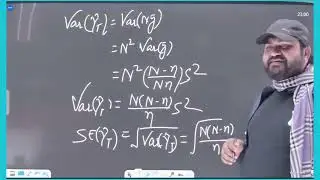 S.E. of Estimator of Population Total in SRSWOR (ISS Exam) by Dr. Danish Ali Sir's Classes