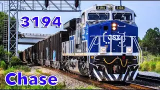 Fast CSX 3194 Chase w/ Sweet RS5T Horn Show!