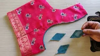Festival Special Blouse Design | cutting and stitching of back neck 