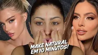 Essa é A MAKE Natural que APAGA Linhas e Olheiras em 10 Min