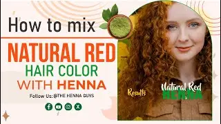 How to Mix & Apply Natural Red Henna Hair Dye for Vibrant Color | Guide & Application #naturalcolour