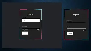 Animated User Login Form using HTML CSS Only
