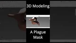 3D Modeling A Plague Mask #shorts