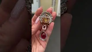 Antique rubellite pendant #jewelry #pendant #diamondbands