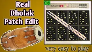 New real dholak patch editing from Roland Spd pad 20 | pardesi pardesi song | octapad music ||