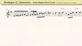 Montagne Sainte-Geneviève (Gus Viseur Cover) - Accordion Sheet Music