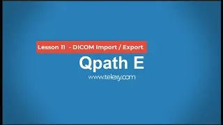 DICOM images:  Export / Import operations