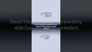 Round diamond Trilogy Ring vs Oval Diamond Trilogy Ring.#diamond #trilogy #rounddiamonds #oval