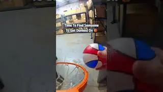 🏀 Time To Find Someone In The Office To Dunk On #popashot #minibasketball #pov