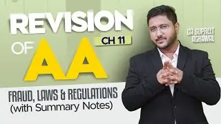 Full Revision in 26 Mins Only | AA Ch 11 Fraud, Laws & Regulations with Summary Notes#acca #accaexam