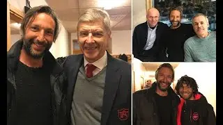 Ex-Arsenal goalkeeper&nbsp;Rami Shaaban hangs out with Wenger and Elneny