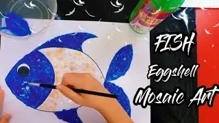 Fish Eggshell Mosaic Art