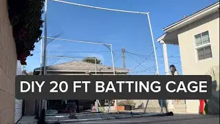 Backyard Batting Cage Build &ndash; Easy 20ft DIY Project for Baseball & Softball