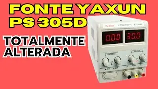 Fonte de bancada assimétrica yaxun Ps305D descontrolada