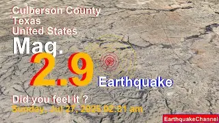 54 km W of Mentone, Texas Earthquake today now