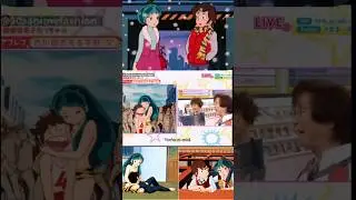Fumi hirano as Lum and TOSHIO FURUKAWA as Ataru #uruseiyatsura #lum #Ataru #shorts #fumihirano