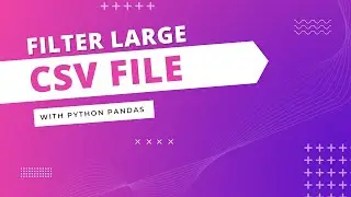Filter CSV Data with python Pandas