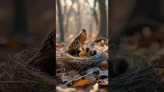 Spotted Towhee Nesting on the Forest Floor #towhee #birds # #nature #babybirds #animals #shorts
