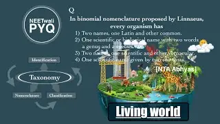 NEETwaliPYQ II NEET II In binomial nomenclature proposed by Linnaeus, every organism has 1) 