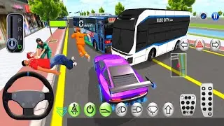3D Car Driving Class Simulator - New update video - car vs Bus Accident - Car Android IOS Gameplay