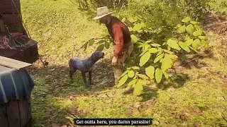 Micah Kicks the Dog, Cain / Hidden Dialogue / Red Dead Redemption 2