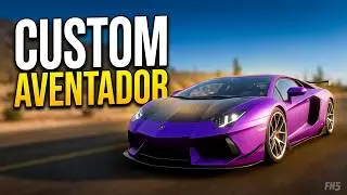 Stradmen Lamborghini aventador purple in forza horizon 5
