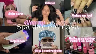 VOLTANDO A SE CUIDAR💓1•GLOW UP PÓS PARTO /SPA DAY EM CASA #spaday #glowup #spadayemcasa #donadecasa 