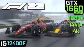 F1 2022 - GTX 1660 Super | 1080p 1440p 4K | PC Gameplay Benchmark