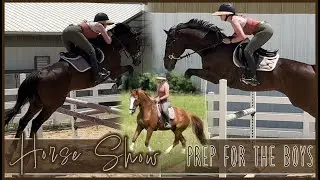 HORSE Show Prep || Ten's Jump School & Zeke's hillwork!
