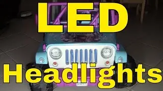 LED Lights/Wiring on a Power Wheels&reg; Disney Frozen Jeep&reg; Wrangler--Fisher-Price--Mod/Modification