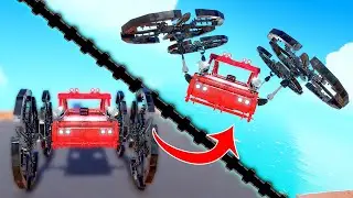 I Built a Truck/Quadcopter Transformer where the Wheels are the Props!
