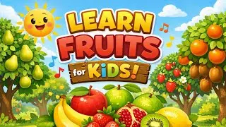 Fruits Name for Kids | Learn Fruits with Plants & Trees 🍎🍌