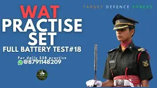 WAT #18||FULL BATTERY PSYCHOLOGY TEST||TARGET DEFENCE FORCES||BEST PLATFORM FOR SSB PREPARATION