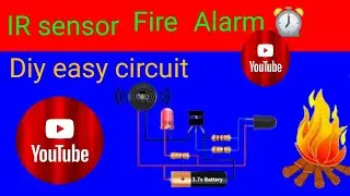 How to make IR sensor fire alarm circuit.fire IR sensor circuit kese banate Hein.